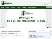 Tablet Screenshot of humanservicesed.org